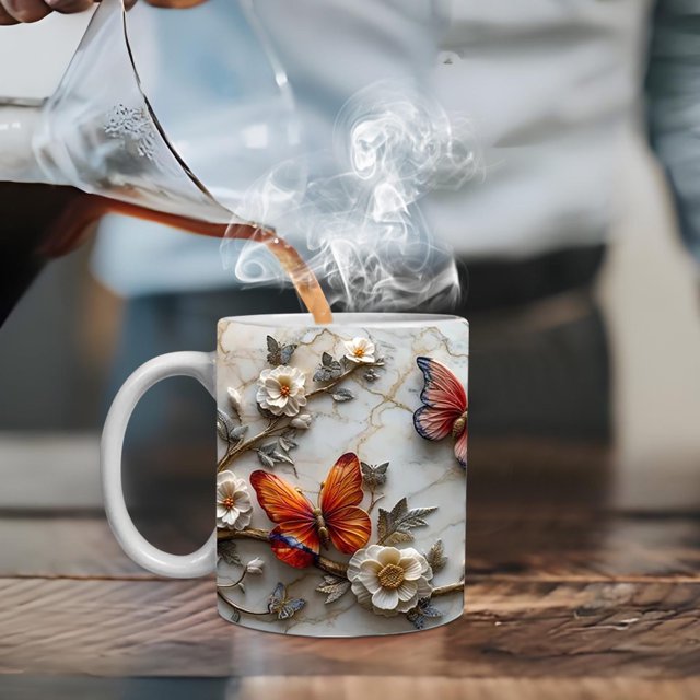 EGNMCR Tasse Gonflée World's 11oz Conception par Sublimation la la Tasse Tasse Lettrage