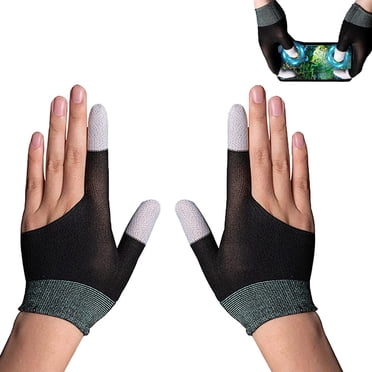 Gaming Gloves for Mobile Game Controller, Touch Finger Nano-Silver Fiber Material High-Sensitive Anti-Sweat Breathable Seamless Touchscreen Gloves for Phone Games