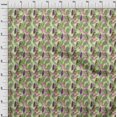 thumbnail image 4 of oneOone Polyester Spandex Light Green Fabric Tropical Leaf Craft Projects Decor Fabric Printed By The Yard 56 Inch Wide, 4 of 5