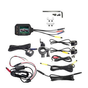 Motorcycle Driving Recorder Camera Dash Cam 2Inch IPS Screen 1080P+720P Dual AHD Bike Dashcam G-Sensor Parking Mode