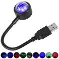 thumbnail image 1 of Car Roof Projector Light Sound Activated USB Car Ambient Light with 4 Light Colors Multiple-Mode LED Car Interior Decoration Light for Home Car Driving, 1 of 8