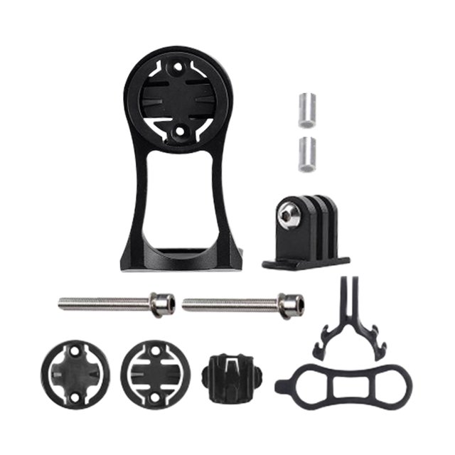 koolsoo Bike Computer Combo Mounted Base Extension Adapter Cycling Action Camera Bracket Black