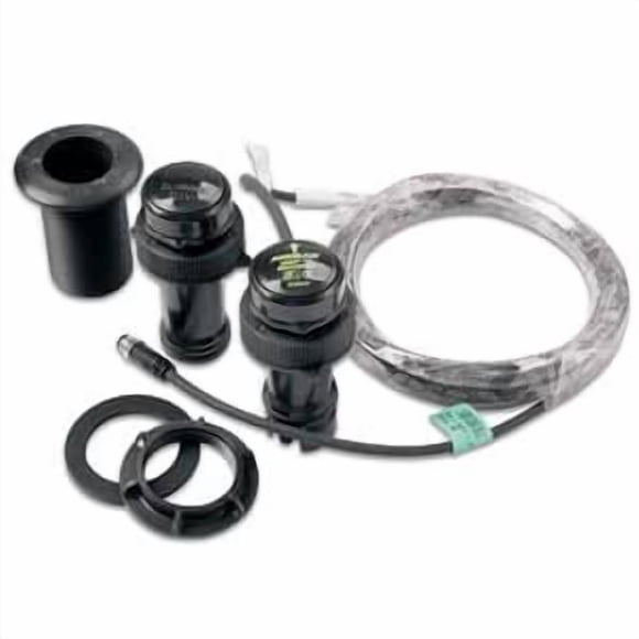 Garmin Transducer 010-11105-00 AIRMAR DT 800; Thru-Hull Mount With 20 Degree Tilted Element; 600 Ft Maximum Depth; 235 kHz Operating Frequency; 16 To 24 Degree Deadrise; 100 Watts; 20 Feet Cable