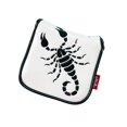 thumbnail image 1 of Universal Golf Mallet Putter Cover Square Headcover Cover Protective Guard Magnetic Closure Guard Scorpion White, 1 of 9