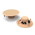 thumbnail image 1 of Pyle Haut-Parleurs Ronds Encastrés 250W 8 Pouces pour Mur/plafonnier à la Maison, 1 Paire, 1 of 7