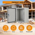 12x10x6 Outdoor Electrical Enclosure Box NEMA 4X IP67 Waterproof Steel ...