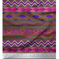 thumbnail image 1 of Soimoi Cotton Poplin Fabric Aztec Geometric Print Fabric by The Yard 56 Inch Wide, 1 of 3