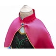 thumbnail image 5 of KAWELL Halloween Princesse Anna Costume Robe Fille avec Cape Anniversaire Cosplay Déguisement, 5 of 5