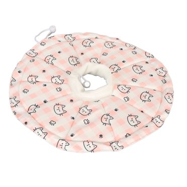 Cute Waterproof Cat Recovery Collar, Anti Bite Lick Wound Healing Elizabethan E Collar For Cats