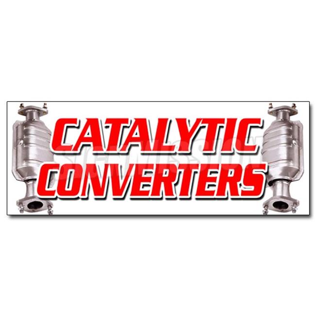 SignMission Catalytic Converters D-12 12 Pouces Catalytic Converters Autocollant - Inspection Auto Autos Neuves Autos Usagées Réparation Automobile