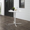 thumbnail image 2 of Afuera Living Steel Metal Outdoor Bistro Table in White Satin, 2 of 7