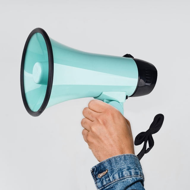 Portable Bullhorn Megaphone ing for Soccer, Outdoor Sports Basketball,
