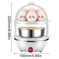 thumbnail image 2 of Iodue Cuiseur Vapeur pour Œufs Machine à Petit-Déjeuner Double en Acier Inoxydable Multi-Fonction, 2 of 4