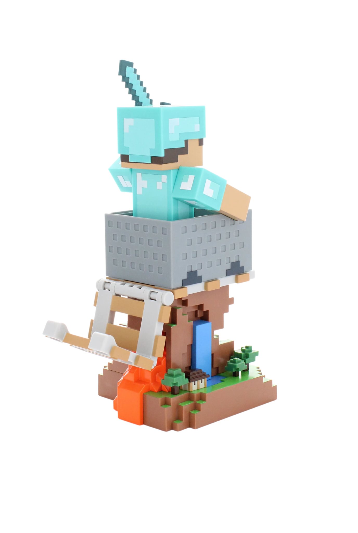Exquisite Gaming Minecraft: Steve Cable Guy R.E.S.T support d'appareil de figurine à collectionner