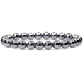 thumbnail image 1 of Bracelet Extensible Unisexe en Perles Rondes de 8 mm en Jaspe Térahertz Naturel 7 Pouces, 1 of 5