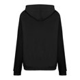 thumbnail image 3 of IROINID Rabais Hauts à Manches Longues pour Femmes Col Rond à Capuche Détente Imprimé Chandail Blouse Chandail en Molleton Hauts Chemises Hauts,Noir, 3 of 5