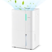 Costway 96 Pints Dehumidifier for Home 8000 Sq.Ft Dehumidifier with 3 Modes 24H Timer