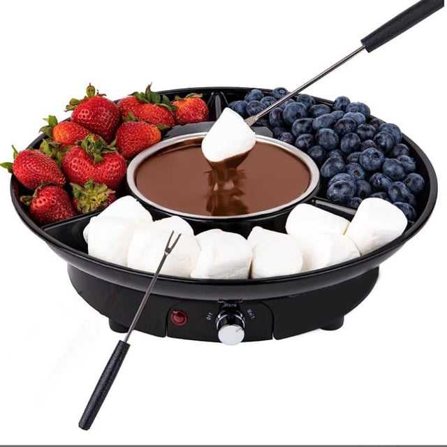 pitrice Chocolate Fondue Elegant Set Home And Electric Fondue House Set Melting Experience Or Parties Electric Set Minutes Kit
