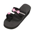 thumbnail image 4 of Sandales de Plage à Strass pour Femmes, Vacances, Plateforme Scintillante, Pantoufles Boho de Plage, à Enfiler, Sandales Habillées, 4 of 6