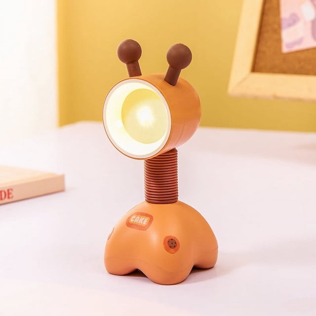 Matoen12 Cute Little Deer LED Book Light, Mini Magnetic Absorption Decorative Night Lamp, Student Desktop Accessories Reading Light, Gift for Birthday, 1PC, Orange