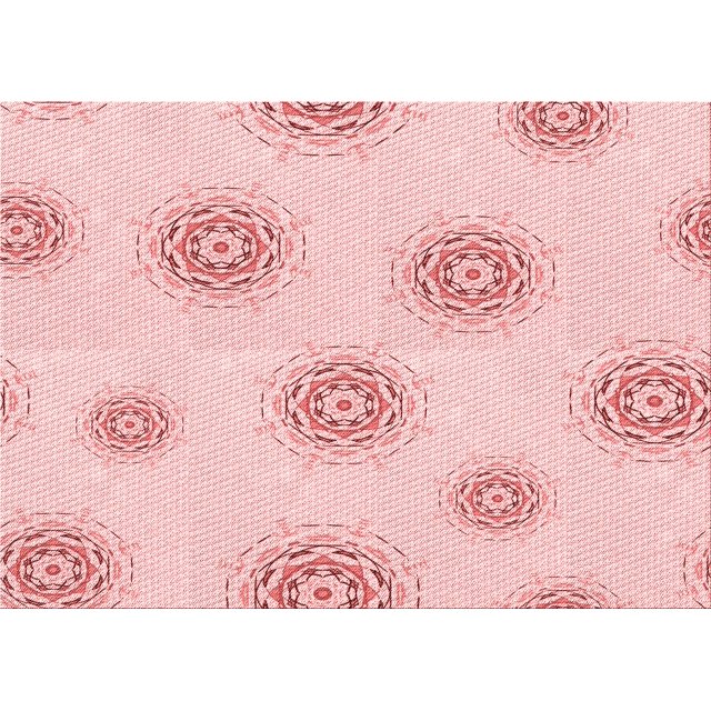 Ahgly Company Tapis d'Intérieur Rectangulaire Transitionnel Pastel Rouge Rose Lavable à la Machine, 2 Pieds x 5 Pieds