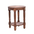 thumbnail image 4 of Langgg Round Rustic Planter Stools Pedestal Riser Wooden Plant Stand Holder For Garden Small Statue Etc. Light Brown 25x20cm, 4 of 6