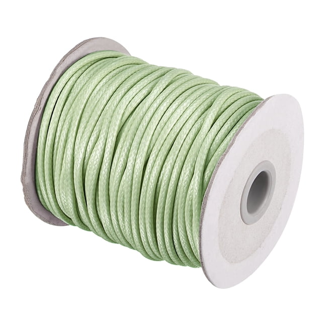 Unique Bargains Beading Thread Bracelet Weave Bead Craft Cord 3mm 39M/Roll (42-Yards) Decorative String, Light Green