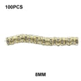 thumbnail image 2 of fastboy 100 Pieces Rhinestone Rondelles with Big Holes Charm Spacer Beads Jewelry Crystal Multi-colors Loose Bead for DIY Necklace Gold, 2 of 5