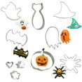 thumbnail image 4 of SDNall 10PCS/set Stainless Steel Molds For Halloween Cake Baking DIY Tool Set, 4 of 9