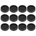 thumbnail image 1 of Sous-verres Antidérapants de 2 Pouces, 12 Pcs Coussinets Ronds en Caoutchouc pour Meubles, Gobelets à Roulettes, Pieds de Meubles, Protecteurs de Plancher, Butée de Lit pour Planchers de Bois Franc, Table, Sofa, Noir, 1 of 7