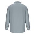 thumbnail image 3 of XZNGL Chemise à Manches Longues Homme Unie Décontractée Mode Col Rabattu Bouton Chemise à Manches Longues Blouse Chemises Habillées pour Hommes Chemises à Manches Longues pour Hommes Manches Longues Homme Chemise à Manches Longues, 3 of 6
