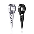 thumbnail image 2 of 1 Pair Men Geometric Titanium Steel Ear Clips Prevent Allergy Ear Clips Male Non Piercing Jewelry Earrings, 2 of 9