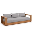 thumbnail image 1 of Modway Tahoe Canapé de Mobilier de Patio Extérieur en Acacia, Gris Pâle, 1 of 11