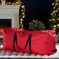 thumbnail image 2 of Storage Bag Organizer For Christmas Tree Ornament Storage Bag With Handle Christmas Stuff Organizer, 2 of 5