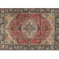 thumbnail image 1 of Ahgly Company Machine Washable Indoor Rectangle Traditional DarkKhaki Green Area Rugs, 2' x 4', 1 of 7