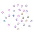 thumbnail image 2 of jifeng 200 Pcs Mix Square Acrylic Alphabet Beads Charms Large Hole DIY Crafts 2 #, 2 of 8