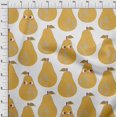 thumbnail image 3 of oneOone Velvet Yellow Fabric Fruits Sewing Craft Projects Fabric Prints By Yard 58 Inch Wide, 3 of 4