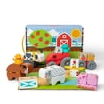 thumbnail image 1 of Melissa & Doug Blockables™ Farm Snap and Play, Mix and Match Connectable Wooden Building Blocks Play Set Toy for Preschool Boys And Girls (56 Pcs), 1 of 9