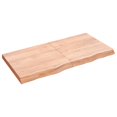 thumbnail image 1 of vidaXL Table Top Light Brown 120x60x(2-6) cm Treated Solid Wood Oak, 1 of 7