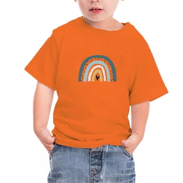 Wolfast Orange T Shirt for Girls Orange Shirt for Kids Unisex Round Neck Cotton Short Sleeve Cotton T-Shirt Top Orange T Shirt for Boys