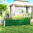 thumbnail image 2 of Outsunny Galvanized Raised Garden Bed, Elevated Large Metal Planter Box, 2 of 10