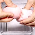 thumbnail image 4 of Lavable Réutilisable Forme de Chat Maquillage Éponge Titulaire Cosmétique Éponge Séchage Rack Étui en Silicone, 4 of 7