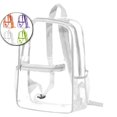 thumbnail image 1 of Dvruxg Clear Backpack for Stadium Events, Mini Clear Stadium Bag for Sporting Events, Games, Festival, Concerts(White), 1 of 3