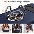thumbnail image 3 of KOMI for Google Pixel 7 Pro Case, Slim Fit Case for Pixel 7 Pro with Ring Holder Kickstand,[Military Grade Drop Tested] Dual Layer Shockproof Protective Phone Case for Pixel 7 Pro 6.7", Blue, 3 of 5