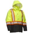 thumbnail image 1 of Forcefield Hi Vis Safety Rain Jacket with Snap-Off Hood<br>*On-Line Exclusive, 1 of 1