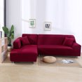 thumbnail image 4 of Sumhomie Stretch Washable Couch Slipcovers for Sectional Sofa L-shape Corner, 4 of 4