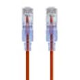 thumbnail image 3 of Monoprice SlimRun - Patch cable - RJ-45 (M) to RJ-45 (M) - 7 ft - UTP - CAT 6a - booted, snagless, stranded - orange (pack of 10), 3 of 3