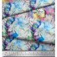 thumbnail image 3 of Soimoi Cotton Poplin Fabric Texture & Maple Leaves Print Sewing Fabric Yard 56 Inch Wide, 3 of 3
