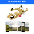 thumbnail image 4 of PROMEND 360° Rotatable Aluminum Alloy Motorcycle Phone Mount with Rearview Mirror Attachment, Adjustable Width 55-95mm, Silver Finish, Durable & Scratch-Resistant Design, 4 of 6
