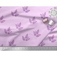 thumbnail image 3 of Soimoi Satin Silk Fabric Leaves & Floral Block Fabric Prints by Yard 42 Inch Wide, 3 of 3
